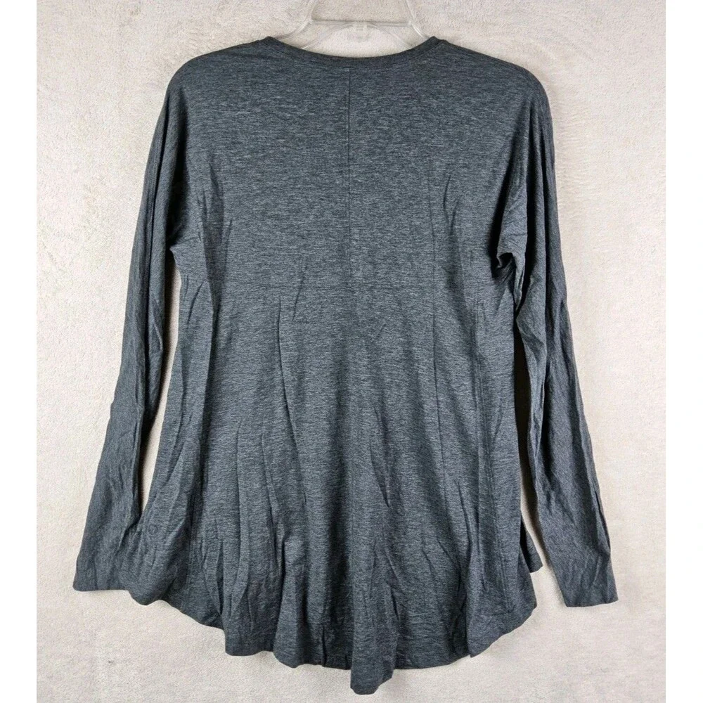Lululemon Women’s Acadia Long Sleeve Hi Lo Grey Top Size 8